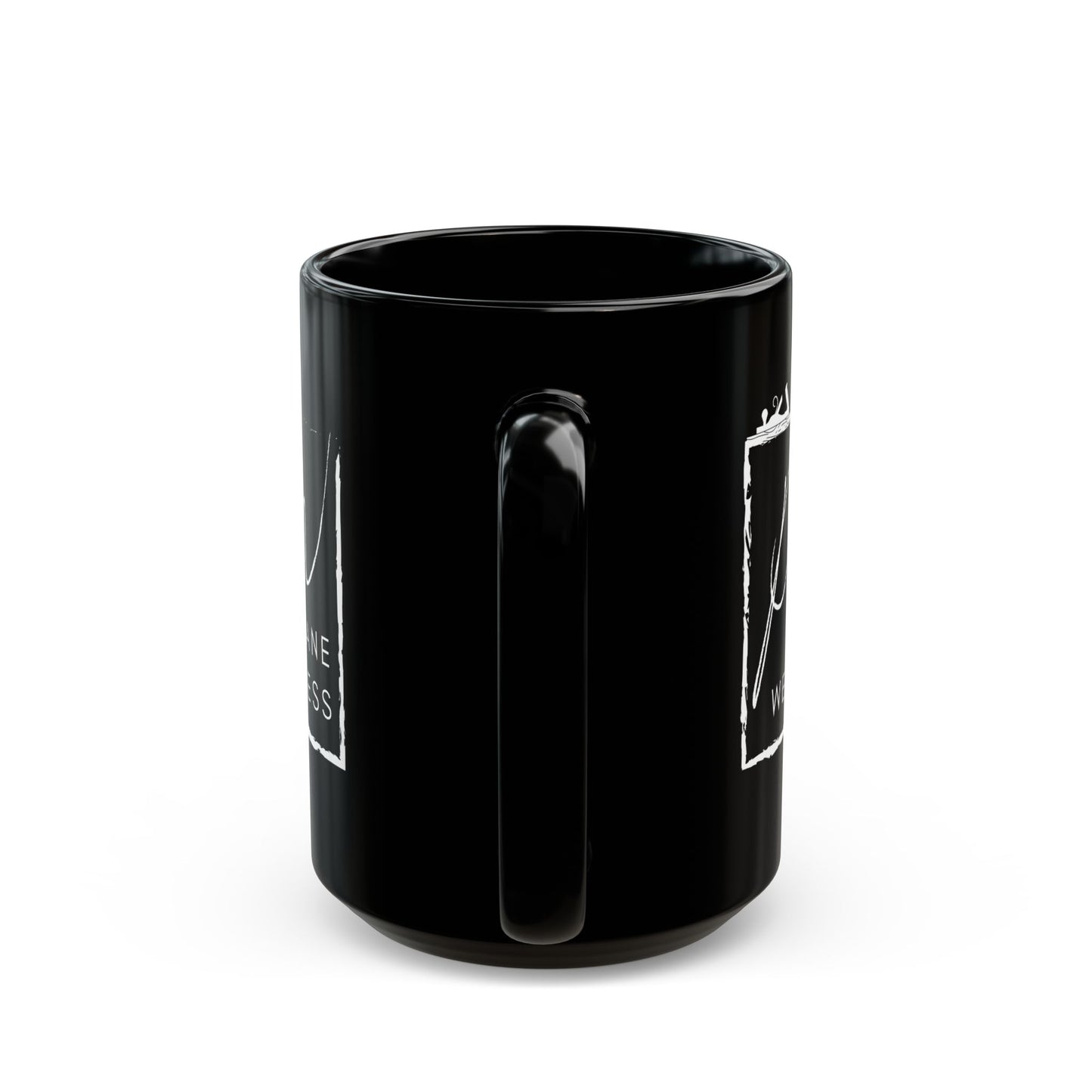 Plane Wellness Square Logo Black Mug (11oz, 15oz)
