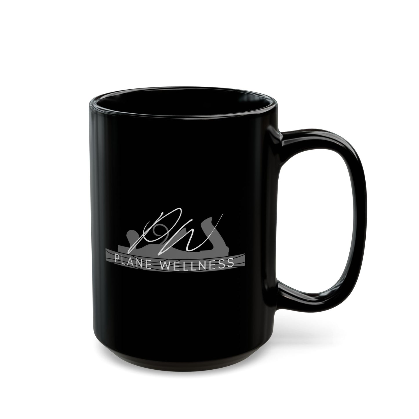Plane Wellness Black Mug (11oz, 15oz)