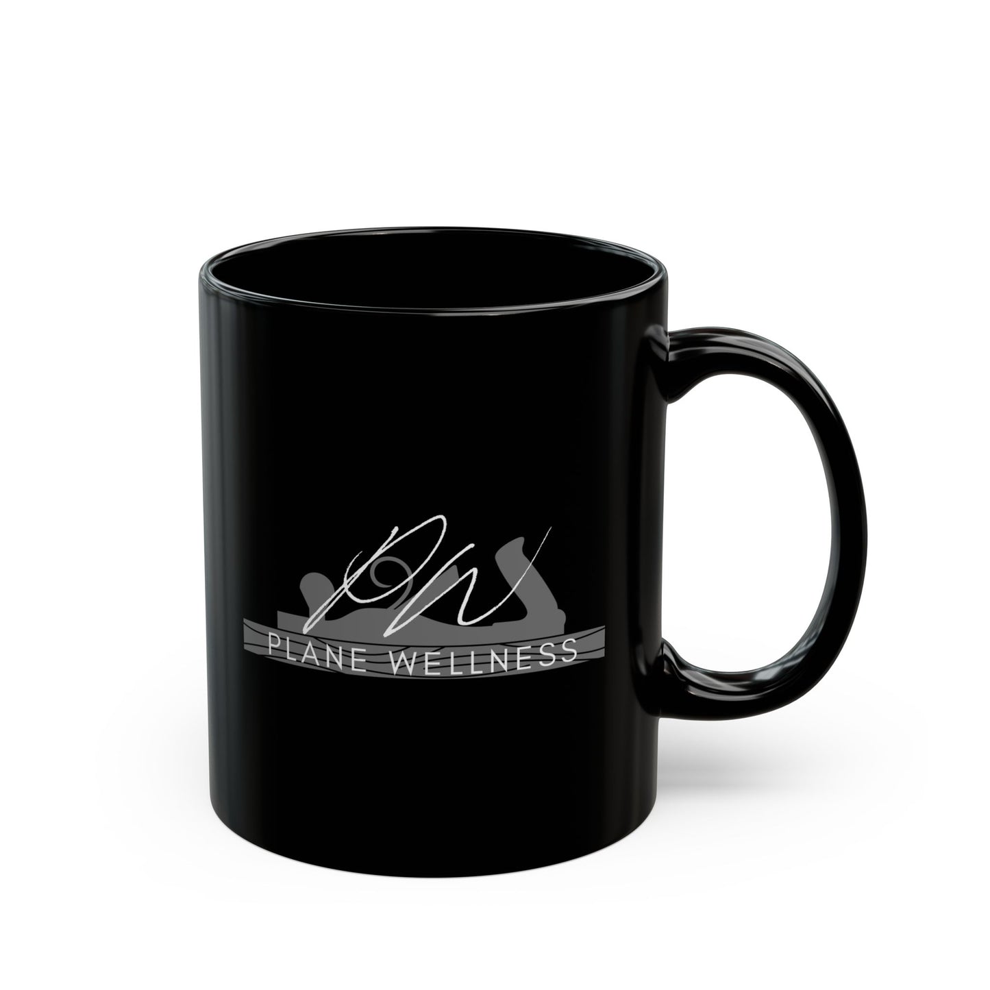 Plane Wellness Black Mug (11oz, 15oz)