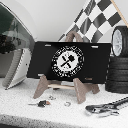 Woodworkers for Wellness Car Vanity Plate