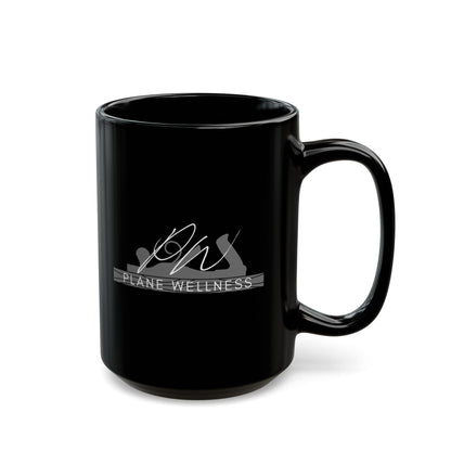Plane Wellness Black Mug (11oz, 15oz)