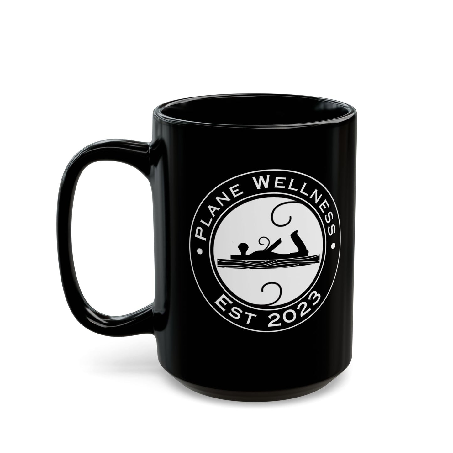 Woodworkers for Wellness Black Mug (11oz, 15oz)
