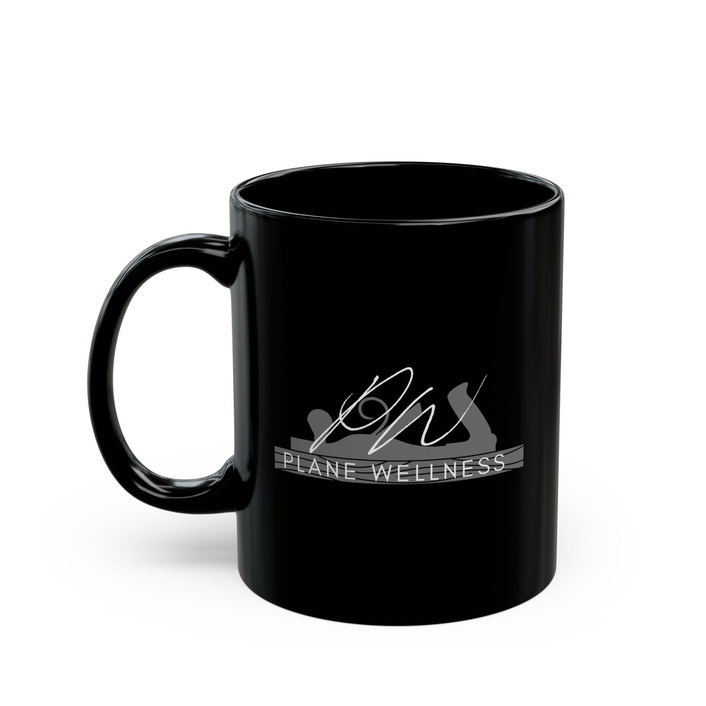Plane Wellness Black Mug (11oz, 15oz)