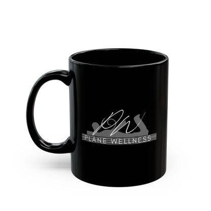 Plane Wellness Black Mug (11oz, 15oz)