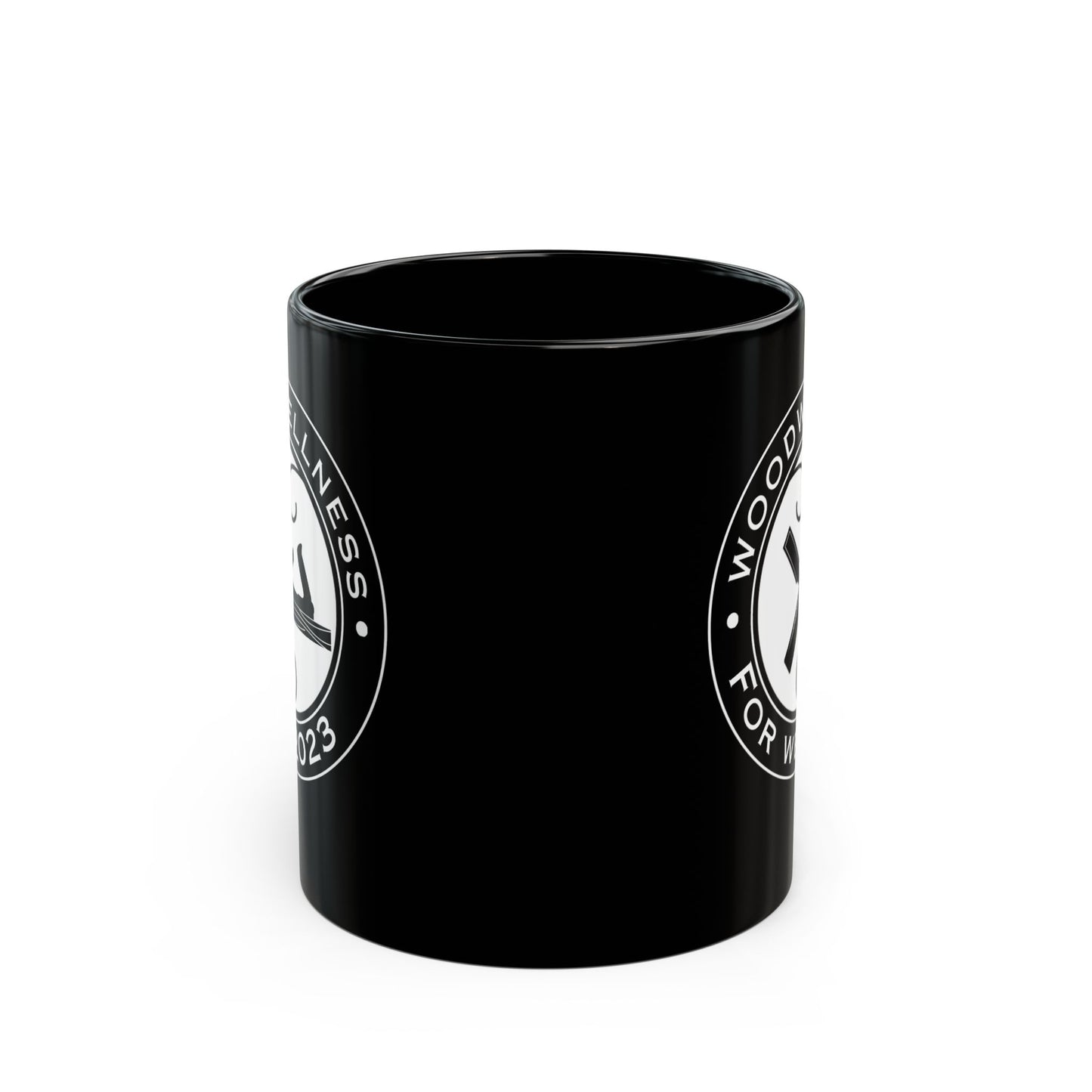 Woodworkers for Wellness Black Mug (11oz, 15oz)