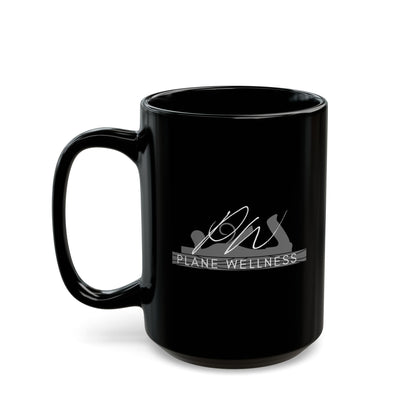 Plane Wellness Black Mug (11oz, 15oz)