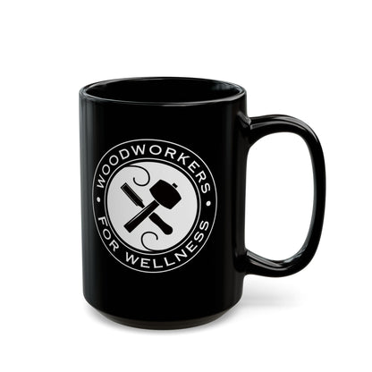 Woodworkers for Wellness Black Mug (11oz, 15oz)
