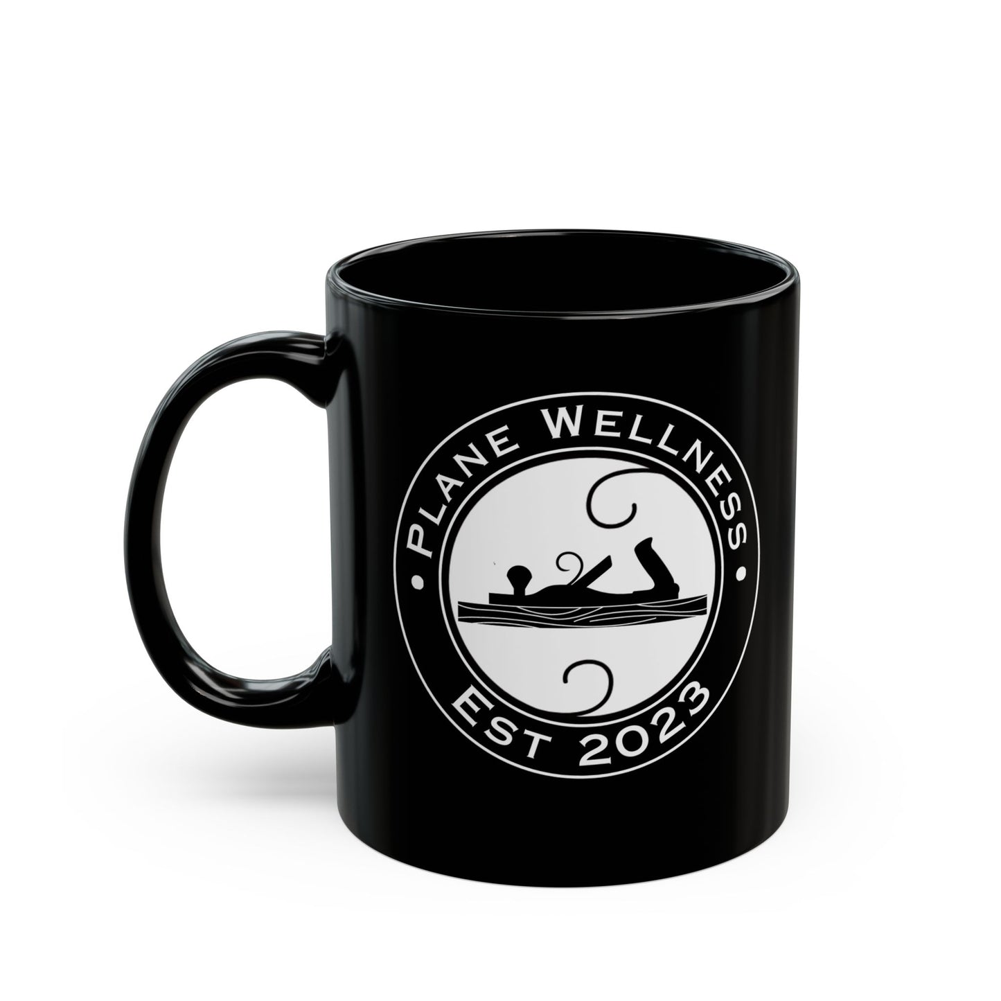 Woodworkers for Wellness Black Mug (11oz, 15oz)