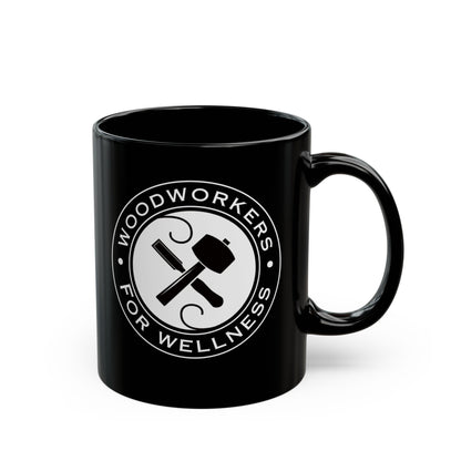 Woodworkers for Wellness Black Mug (11oz, 15oz)