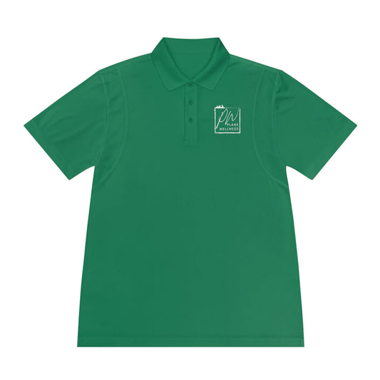 Plane Wellness Square Logo Men's Sport Polo Shirt